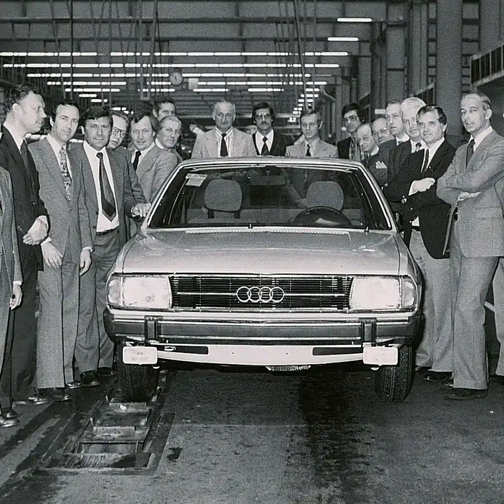 management staat om een audi 